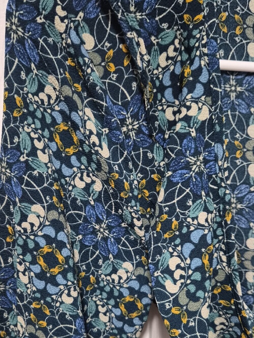 Max Studio Navy Blue Floral Tie-Front Ruffle Maxi Dress - Picture 3 of 4